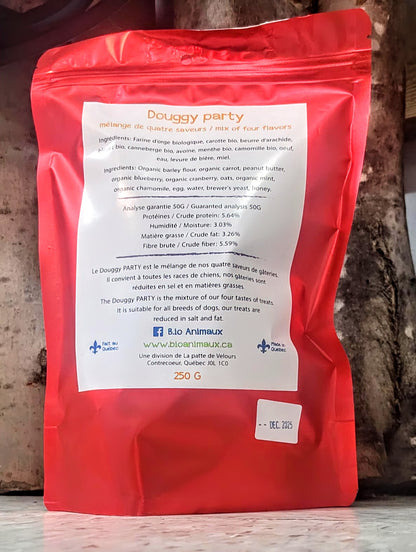 Gâteries pour chiens- Douggy Party 250G * spécial édition des fêtes *